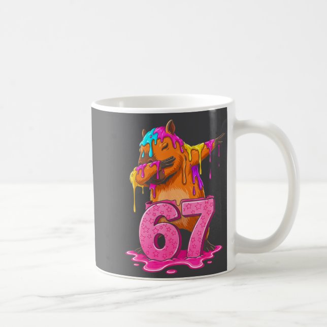 Mug 67 Animals Funny 67 Brainrot Youth Kids Capybara 6 (Droite)