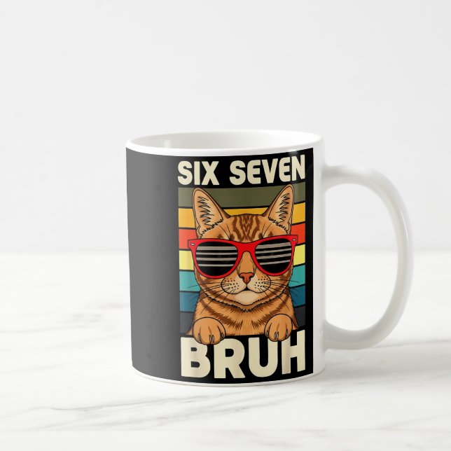 Mug 67 Animals Funny 67 Brainrot Youth Kids Cat 67  (Droite)