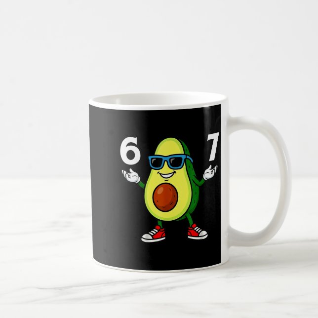 Mug 67 Avocado 6 7 Funny Cool Six Seven Meme Cartoon B (Droite)
