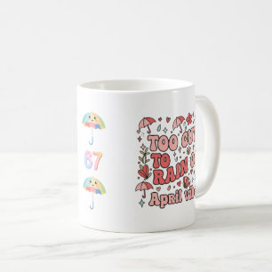 Mug 67 avril vibes d'anniversaire esthétiques