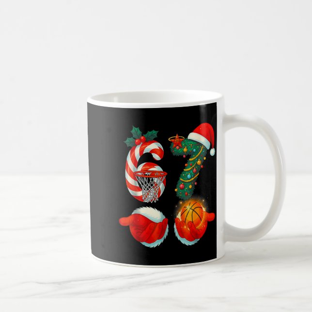 Mug 67 Basket Santa Six Seven Mème Noël Srt M (Droite)