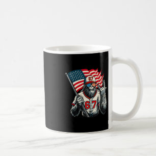 Mug 67 Bigfoot Mème Drôle Six Sept Argot Gen Alpha