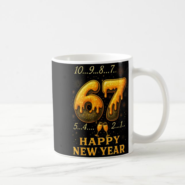 Mug 67 Bonne Année Six Sept Drôle Décompte 2026 B (Droite)