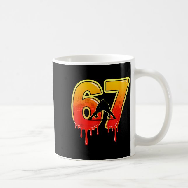 Mug 67 Brainrot Youth Wrestling Drip - Funny Kids 67  (Droite)