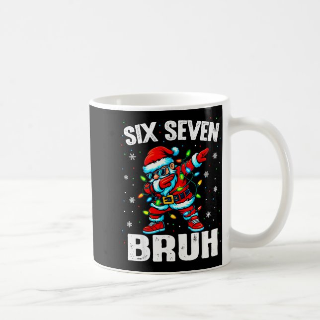 Mug 67 Bruh Christmas Six Seven Meme Dab Santa  (Droite)