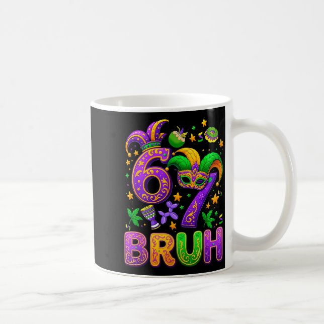 Mug 67 Bruh Mardi Gras Jester Mask New Orleans  (Droite)