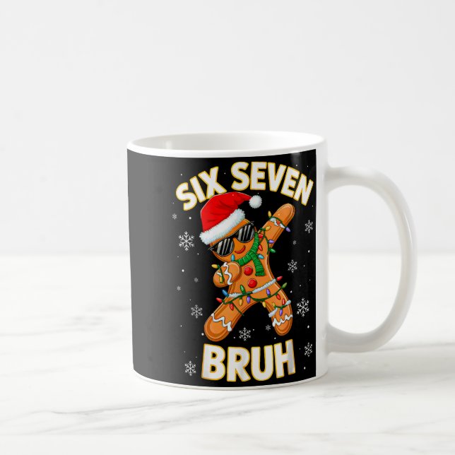 Mug 67 Christmas 6 7 Meme Gingerbread Man Xmas Pajamas (Droite)