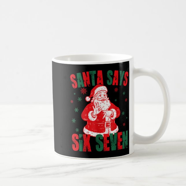 Mug 67 Christmas Funny Six Seven Meme Brainrot Santa K (Droite)