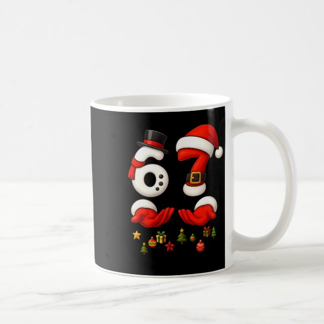 Mug 67 Christmas Meme Funny 6 7 Hands Gen Alpha Slang  (Droite)