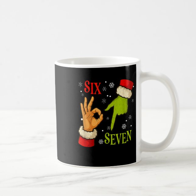 Mug 67 Christmas Santa Claus Green 6 7 Internet Meme X (Droite)