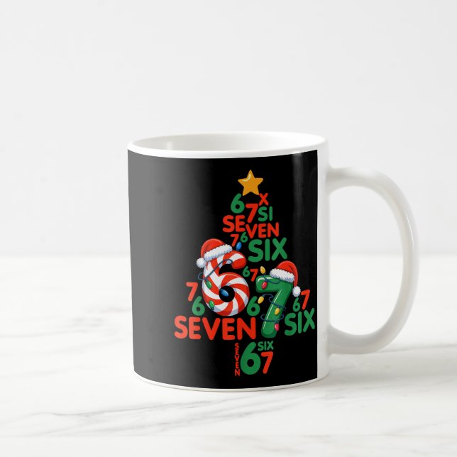 Mug 67 Christmas Tree Candy Cane Holiday Six Seven Mem (Droite)