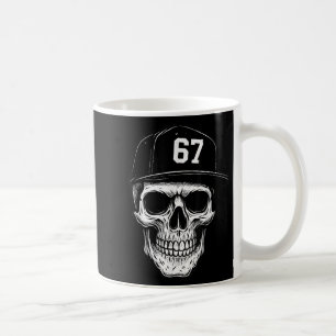 Mug 67 Crâne Halloween Brainrot Meme Six Sept Enfants