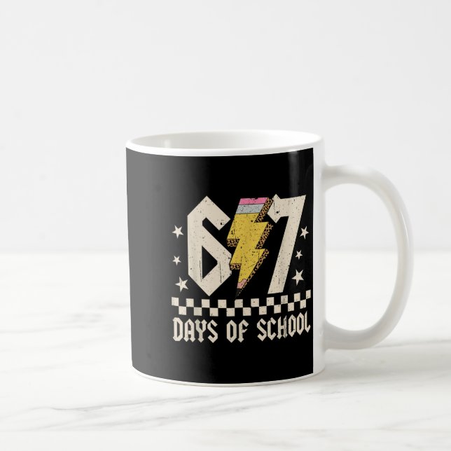 Mug 67 Days Of School Meme Slang Abcd Rock Boys Girls  (Droite)