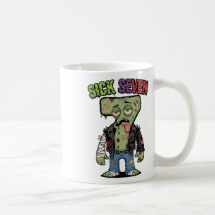 Mug 67 Drôle Zombie Six Sept Humour Mème Brainrot Mala