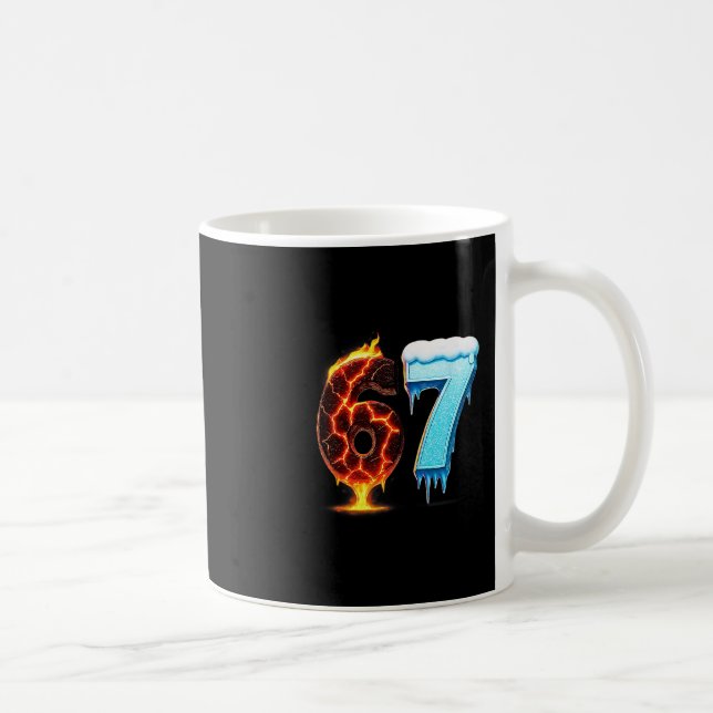 Mug 67 Fire Ice Numéro Six Sept Mème 67 Alpha Argot  (Droite)