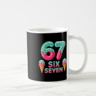 Mug 67 Glace Dégoulinante Mème Drôle Six Sept Gen Alph