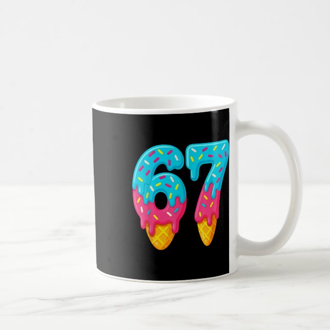 Mug 67 Glace Dégoulinante Mème Drôle Six Sept Gen Alph (Droite)