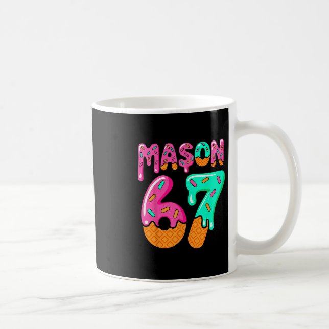 Mug 67 Glace Dégoulinante Mème Six Sept Argot Gen Alph (Droite)