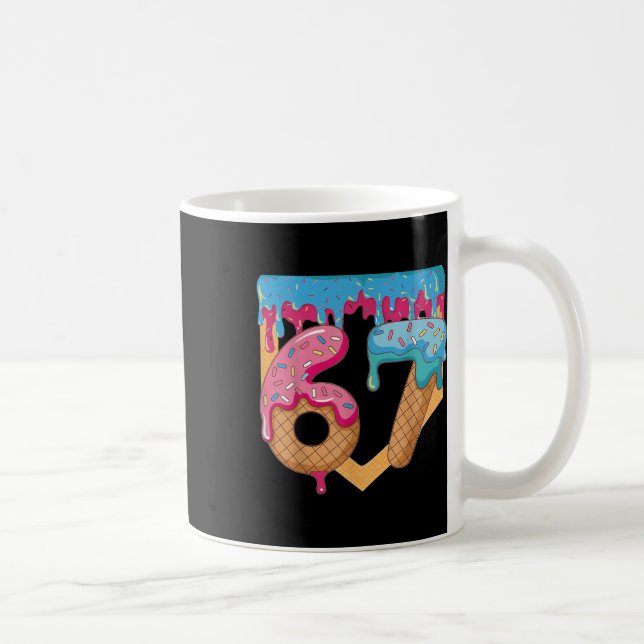 Mug 67 Glace Dégoulinante Mème Six Sept Argot Gen Alph (Droite)