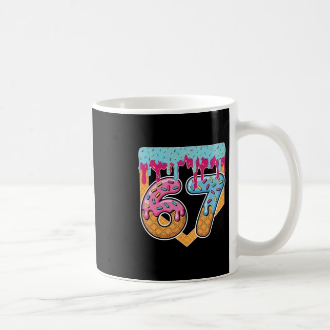 Mug 67 Glace Drip Mème Six Sept Argot Gen Alpha  (Droite)
