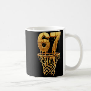 Mug 67 Gold Drip Basketball 6 7 Six Seven Mème Gen Alp