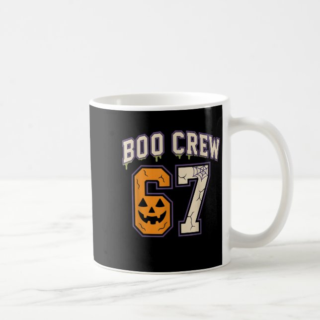 Mug 67 Halloween Boo Crew Srts Jersey Brainrot Mème Si (Droite)