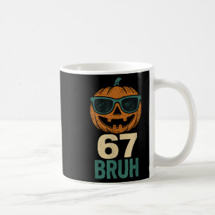 Mug 67 Halloween Bruh Citrouille 6-7 Mème Argot Gen Al