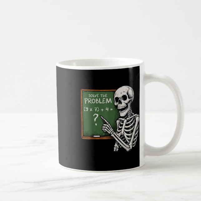Mug 67 Halloween Math Drôle Six Sept Meme Brainrot Crâ (Droite)