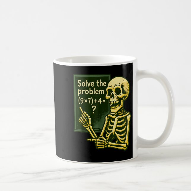 Mug 67 Halloween Math Drôle Six Sept Meme Brainrot Squ (Droite)
