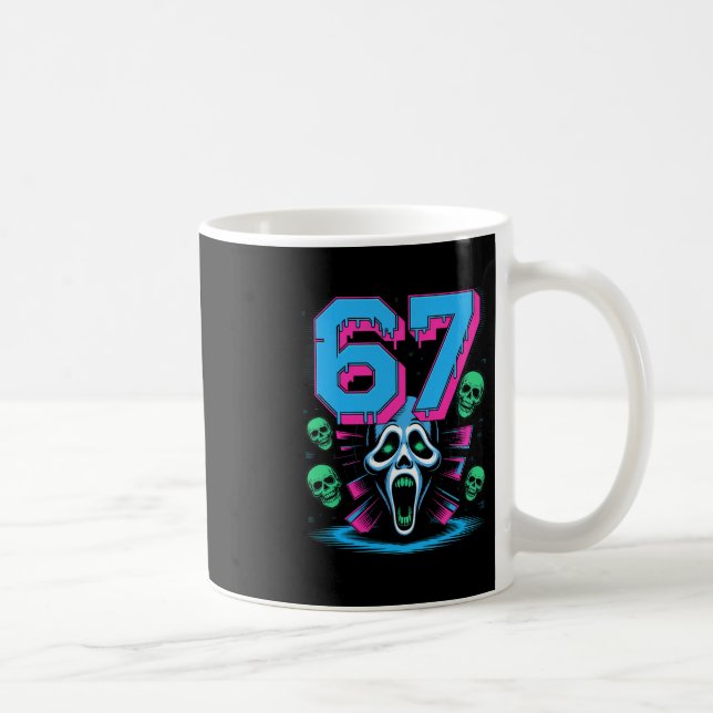 Mug 67 Halloween Scp Horreur Visage Épouvantable Costu (Droite)