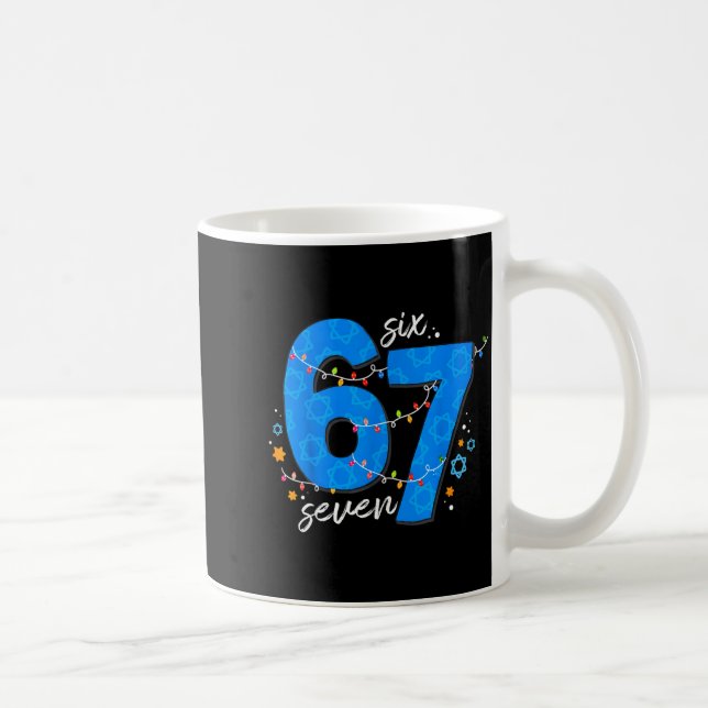 Mug 67 Hanukkah Jewish Holiday Menorah Six Seven Meme  (Droite)