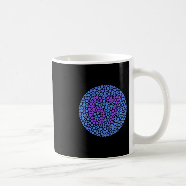 Mug 67 Hidden Meme Trending Gen Z Alpha Six Seven 6 7  (Droite)
