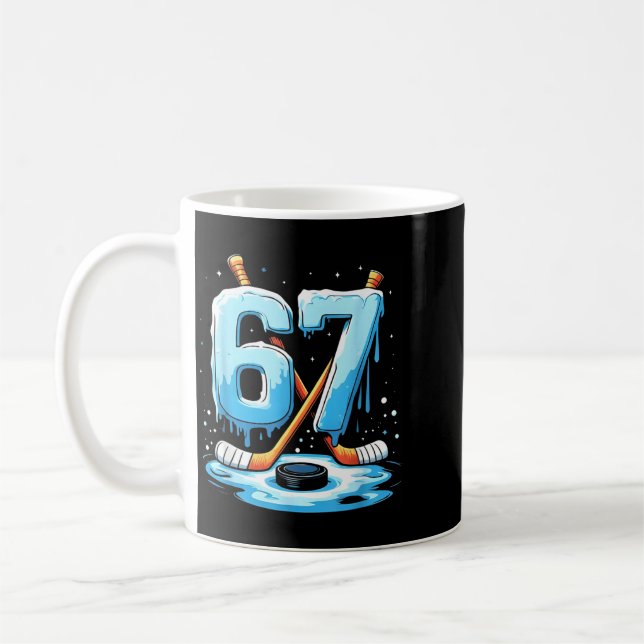Mug 67 Hockey Crème Glacée Drip Slang Gen Alpha Garçon (Gauche)