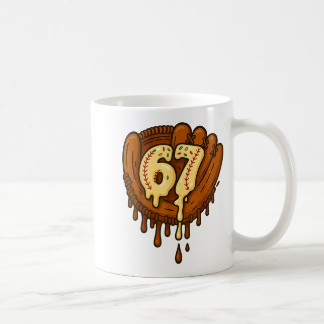 Mug 67 Ice Cream Drip Funny Six Seven Baseball  (Droite)