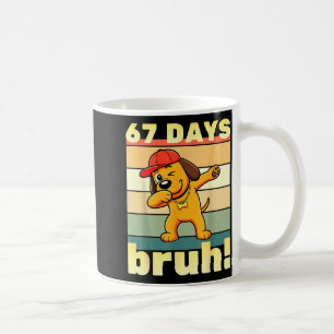Mug 67 Jours D'école Bruh Drôle Mème Enseignants Enfan