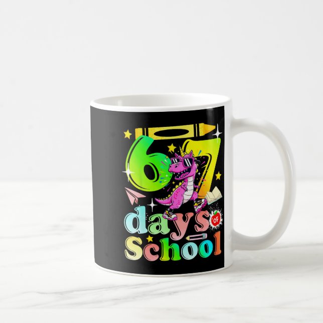 Mug 67 Jours D'école Drôle 6-7 Enfants Filles Licorne  (Droite)