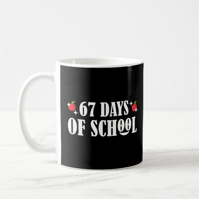 Mug 67 Jours d'école drôle Six Sept Meme  (Gauche)