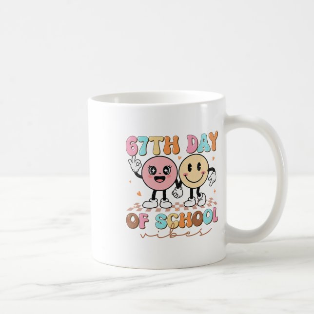 Mug 67 Jours D'école Pour Filles Garçon Enfants Enseig (Droite)