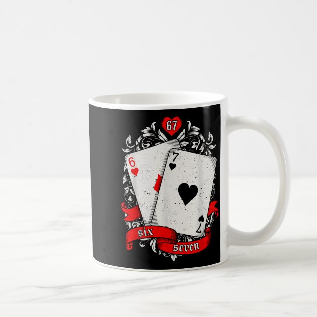 Mug 67 Ker Carte de Meme Art Main Chanceuse Rétro Esth (Droite)