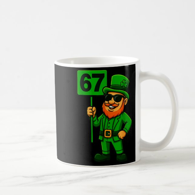 Mug 67 Leprechaun Six Seven Gen Meme Lucky Vibes St Pa (Droite)