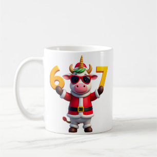 Mug 67 Licorne de Noël 6 7 Mème pour filles enfants Am