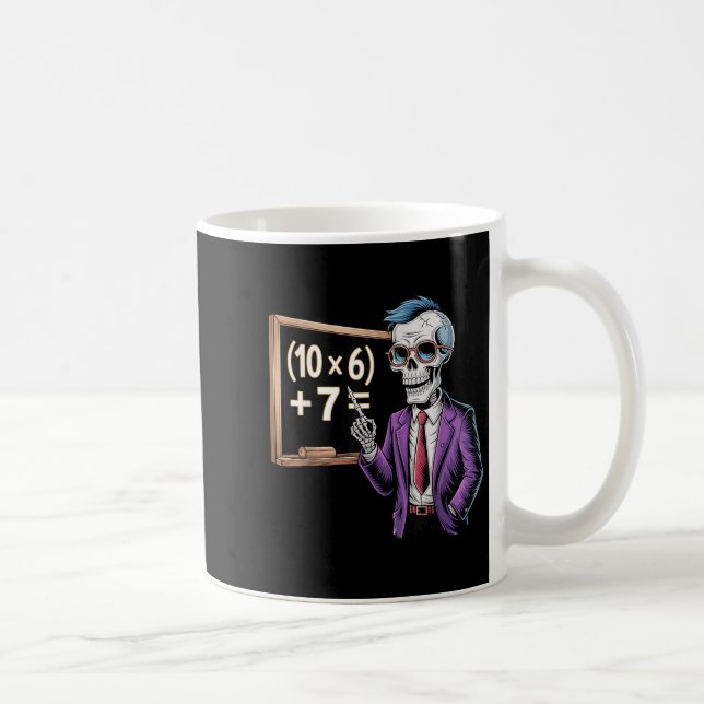 Mug 67 Math Teacher Meme Brainrot Six Seven Halloween  (Droite)
