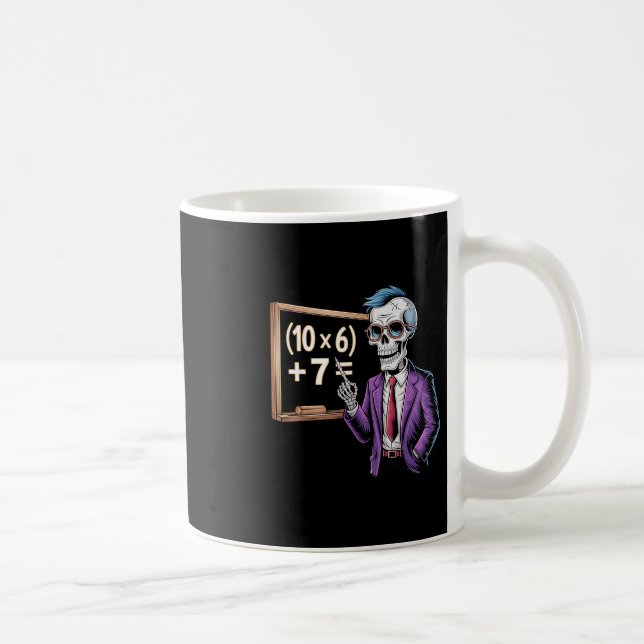 Mug 67 Math Teacher Meme Brainrot Six Seven Halloween  (Droite)