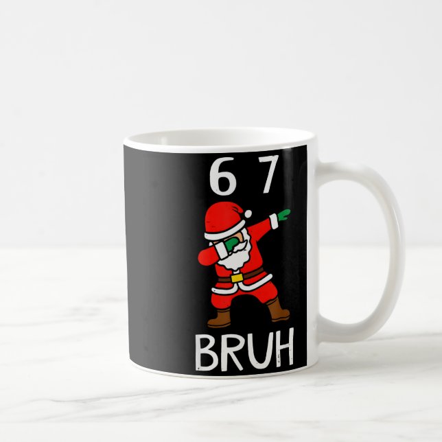 Mug 67 Meme 6 7 Funny Christmas Dabbing Santa Six Seve (Droite)