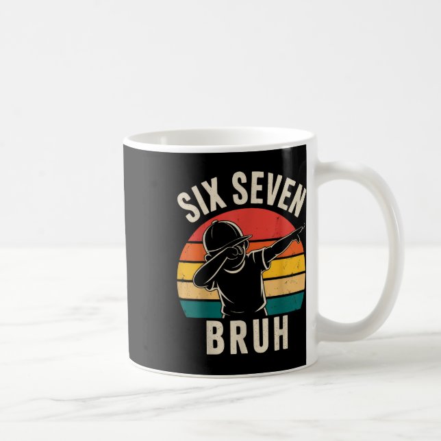 Mug 67 Meme 6 7 Nombres Dabbing Six Sept Bruh  (Droite)