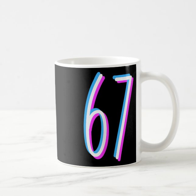 Mug 67 Meme 6 7 Six Seven Number Costume  (Droite)