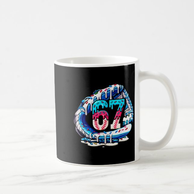Mug 67 Meme Argot Gant de Baseball Drip Glace Six Se (Droite)