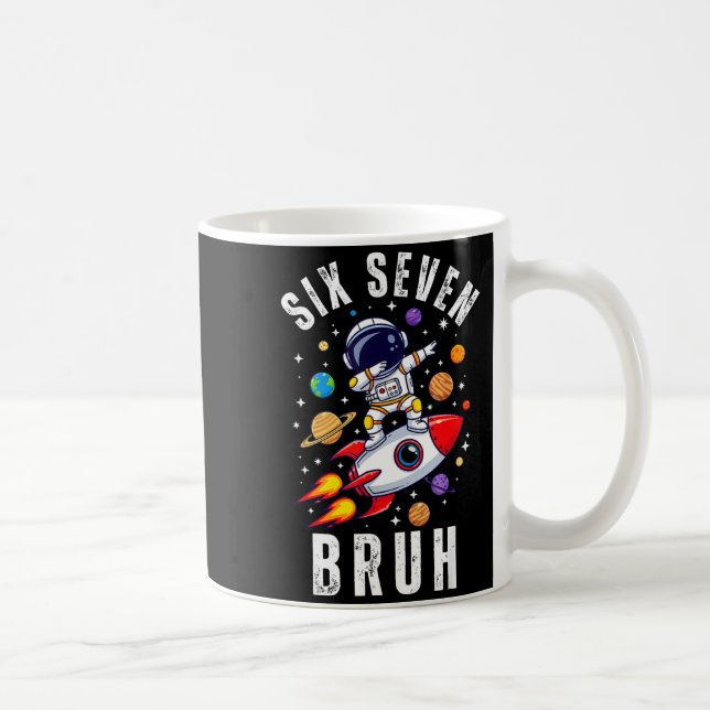 Mug 67 Meme Astronaute Dabant Dans L'espace Drôle Six  (Droite)