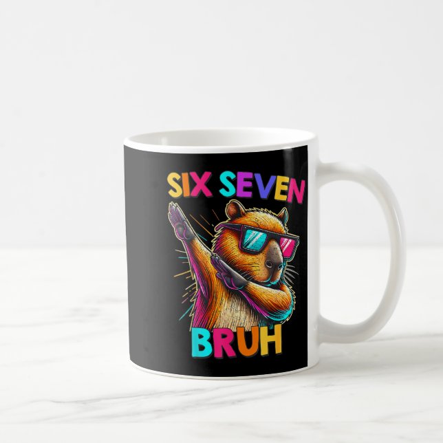 Mug 67 Meme Capybara Six Seven Bruh Capybara Enfants G (Droite)