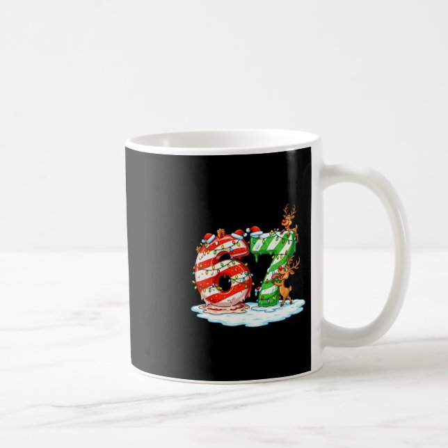 Mug 67 Meme de Noël 6 7 Nombres Six Sept Génération Z  (Droite)